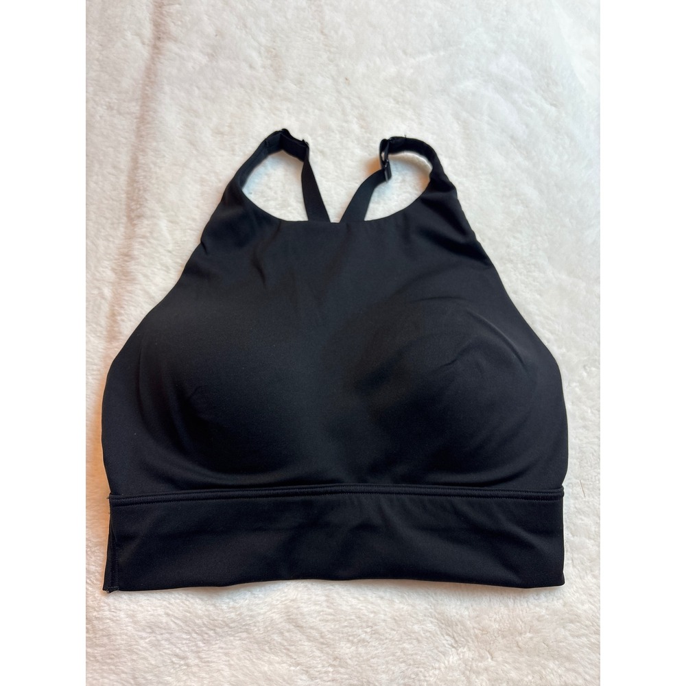 Victoria's Secret Sport Black High Neck Racerback Sports Bra Adjustable Straps